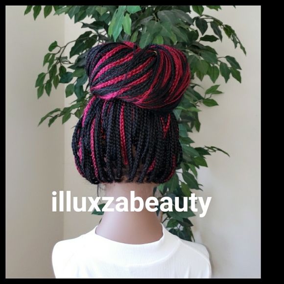 360 handmade braiding wig